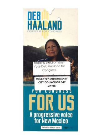 Deb Haaland for Congress Single-sheet Flier
