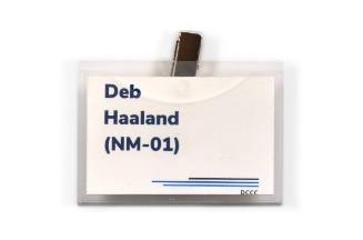 Deb Haaland’s Nametag for the Democratic Congressional Campaign Committee (DCCC) Reception