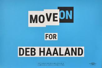 MoveOn for Deb Haaland Political Poster