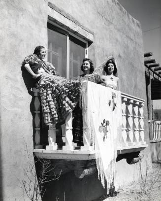 Three Women on a Balcony