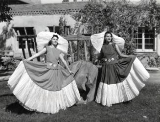 Two Women in Fiesta Dresses