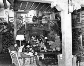 Guests in the Lobby of Hotel El Rancho