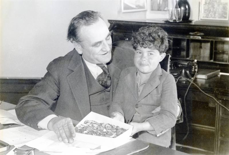 Clyde Tingley With Boy