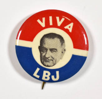 Viva LBJ presidential campaign pin
