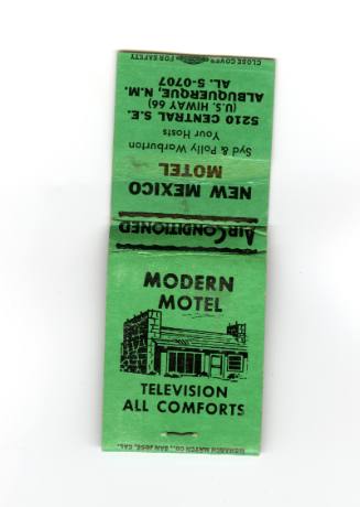 New Mexico Motel Matchbook 
