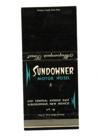 Sundowner Motor Hotel Matchbook

