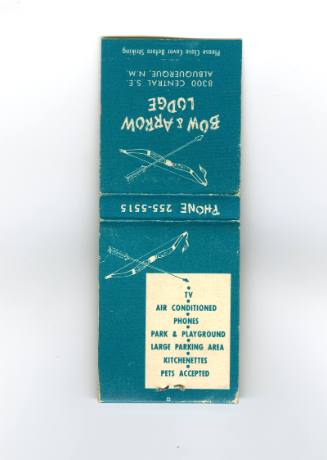 Bow and Arrow Lodge matchbook

