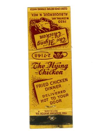The Flying Chicken Matchbook
