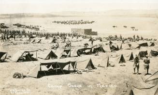 "An American military camp scene in Mexico"