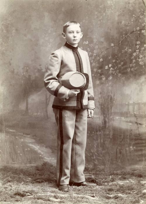 Boy in Military Uniform