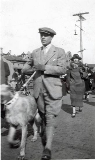 Rudolph Valentino and His Dog at the Alvarado