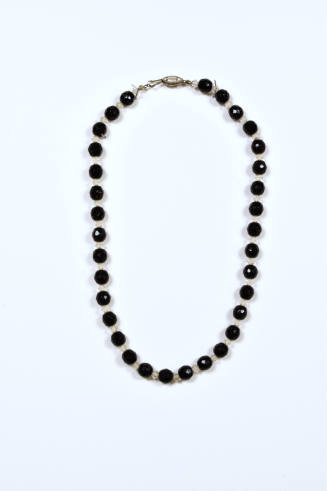 Black and Clear Beaded Necklace