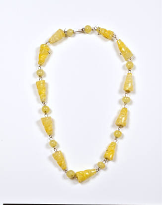 Glass Beaded Chain Link Necklace