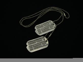 Frederick Hammersley's Military Dog Tags