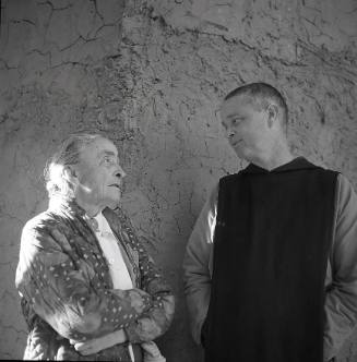 Georgia O'Keeffe with Friar Aelred