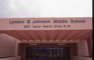 LBJ Middle School Entrance