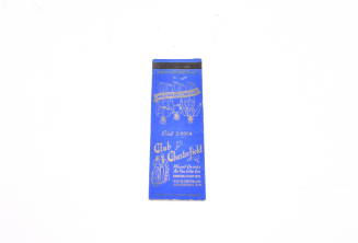 Club Chesterfield Matchbook Cover