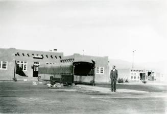 Manager Arthur Horton at the T.A.T. Depot