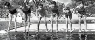 Boys at Ernie Pyle Beach