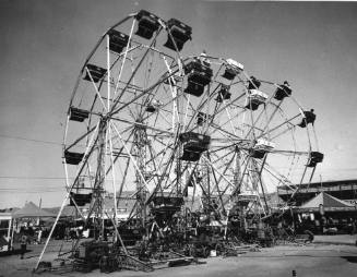 Three Ferris Wheels in the midway