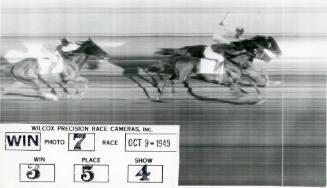 State Fairgrounds Racetrack photo finish, October 9, 1945