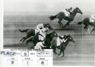 State Fairgrounds Racetrack photo finish, October 2, 1942