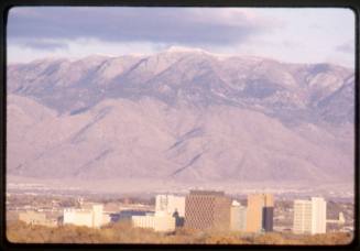 Looking toward the Sandia Mountains from South Coors Blvd in Albuquerque