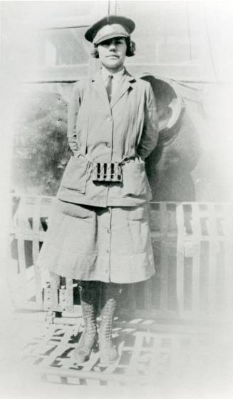 Elsie Westerfeld in her motorette uniform