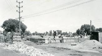 Construction of the Santa Fe Builders Supply Company