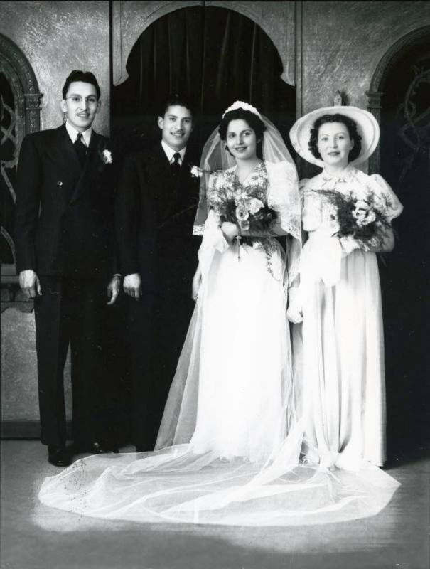Wedding Portrait of C. M. and Tillie Barreras