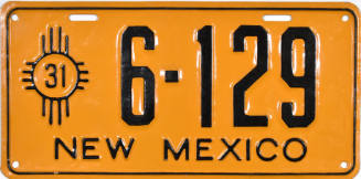 New Mexico License Plate