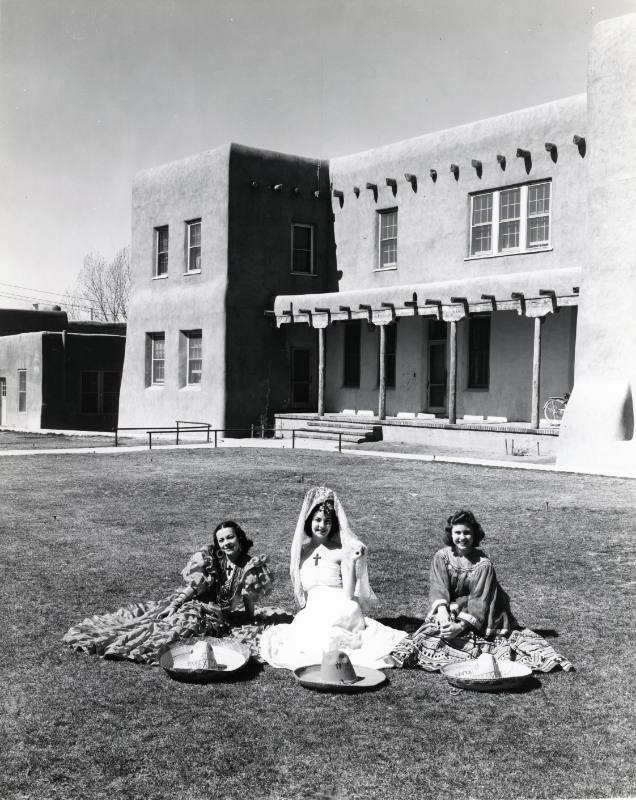 Three Women on a Lawn