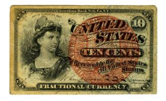 Fourth Issue, 1869 10 Cent Fractional Currency