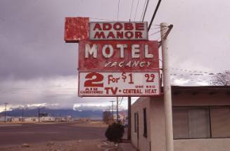 Adobe Manor Motel Sign