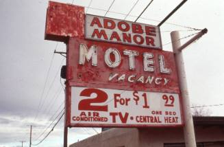 Adobe Manor Motel Sign
